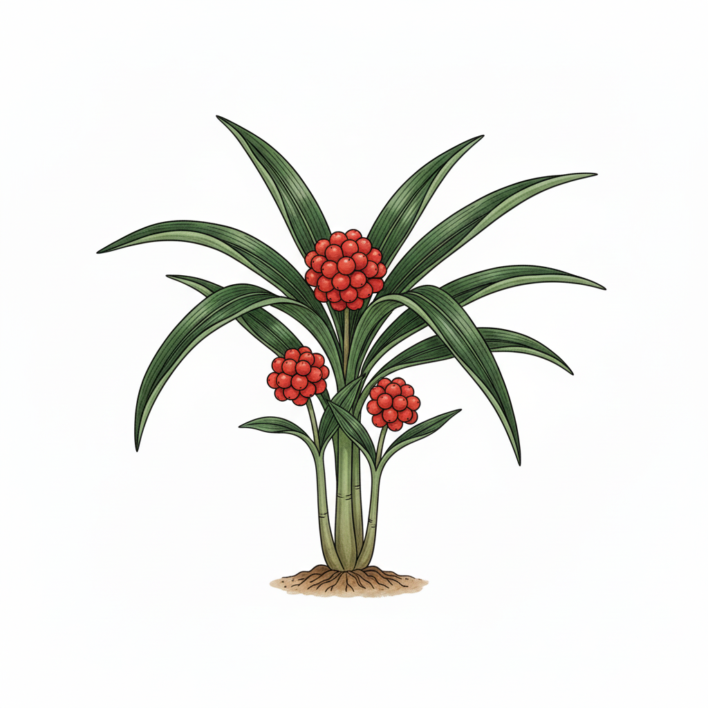 万年青（オモト／Rohdea japonica）