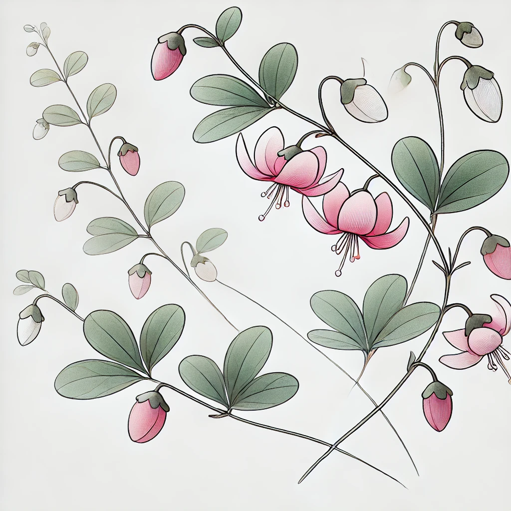 ツルコケモモ(蔓苔桃/Vaccinium oxycoccos, Vaccinium macrocarpon)