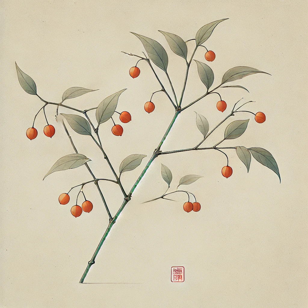 ツルウメモドキ(蔓梅擬/Celastrus orbiculatus)