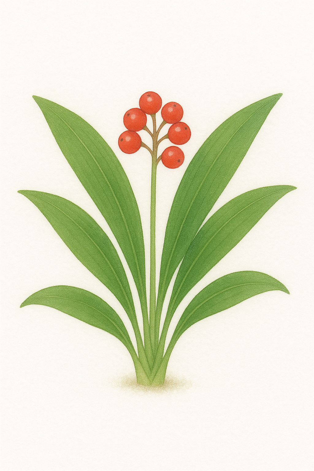 万年青（オモト／Rohdea japonica）