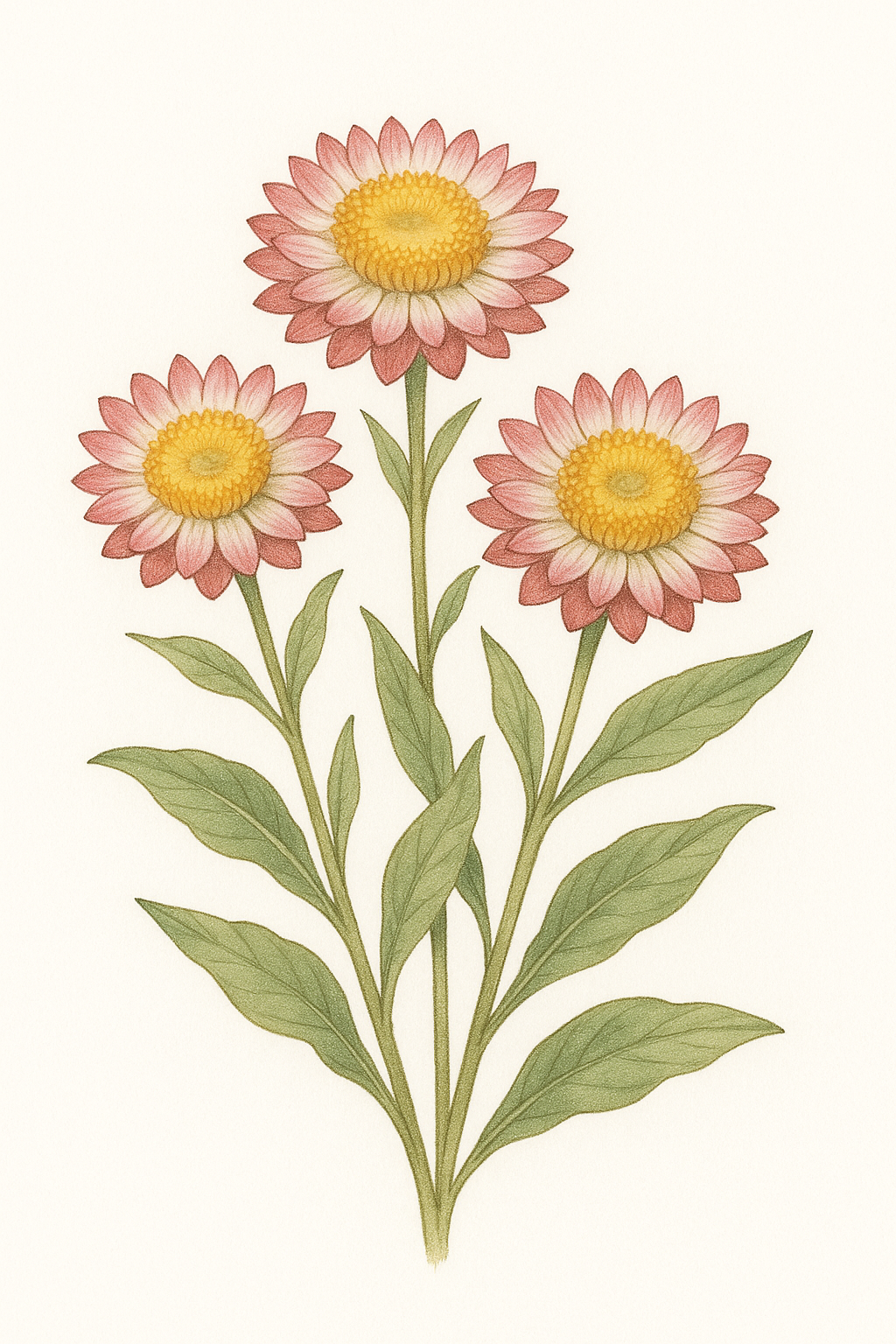 カイザイク（貝細工／Helichrysum bracteatum）