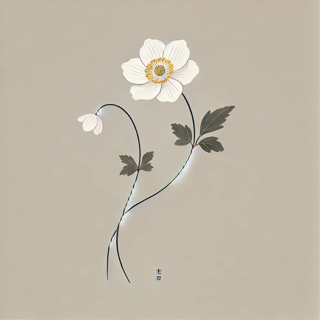 シュウメイギク(秋明菊/Anemone hupehensis var. japonica)