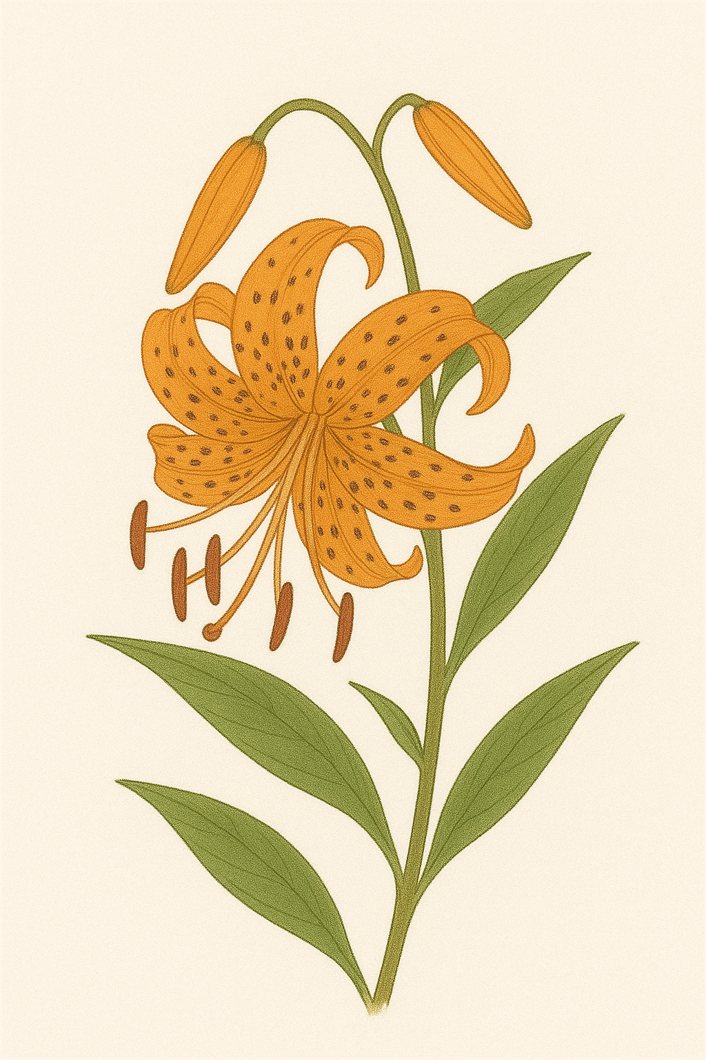 オニユリ（鬼百合／Lilium lancifolium）