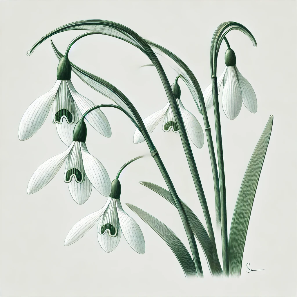 スノードロップ（Snowdrop／Galanthus nivalis）