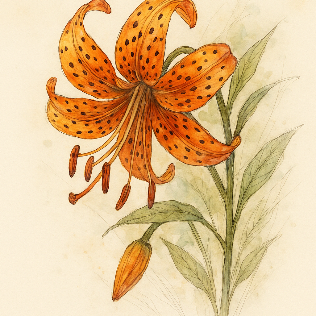 オニユリ(鬼百合/Lilium lancifolium)