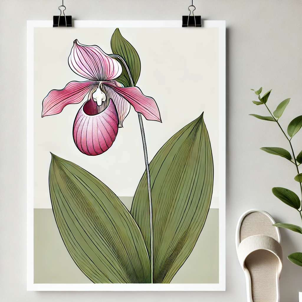 敦盛草(アツモリソウ/Cypripedium japonicum)