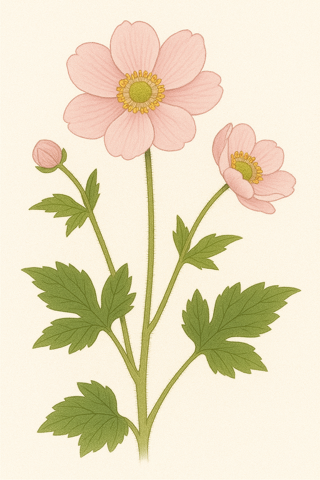 シュウメイギク（秋明菊／Anemone hupehensis var. japonica）