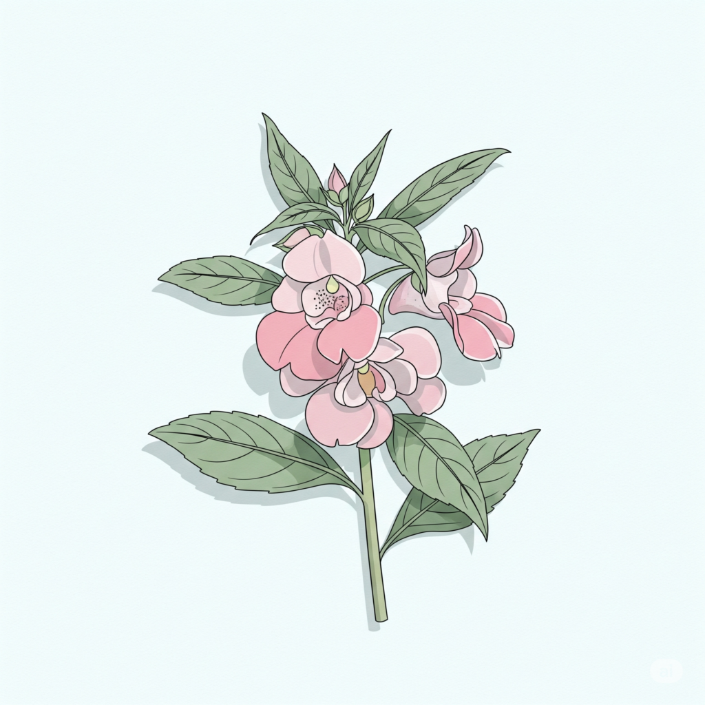 ホウセンカ(鳳仙花/Impatiens balsamina)
