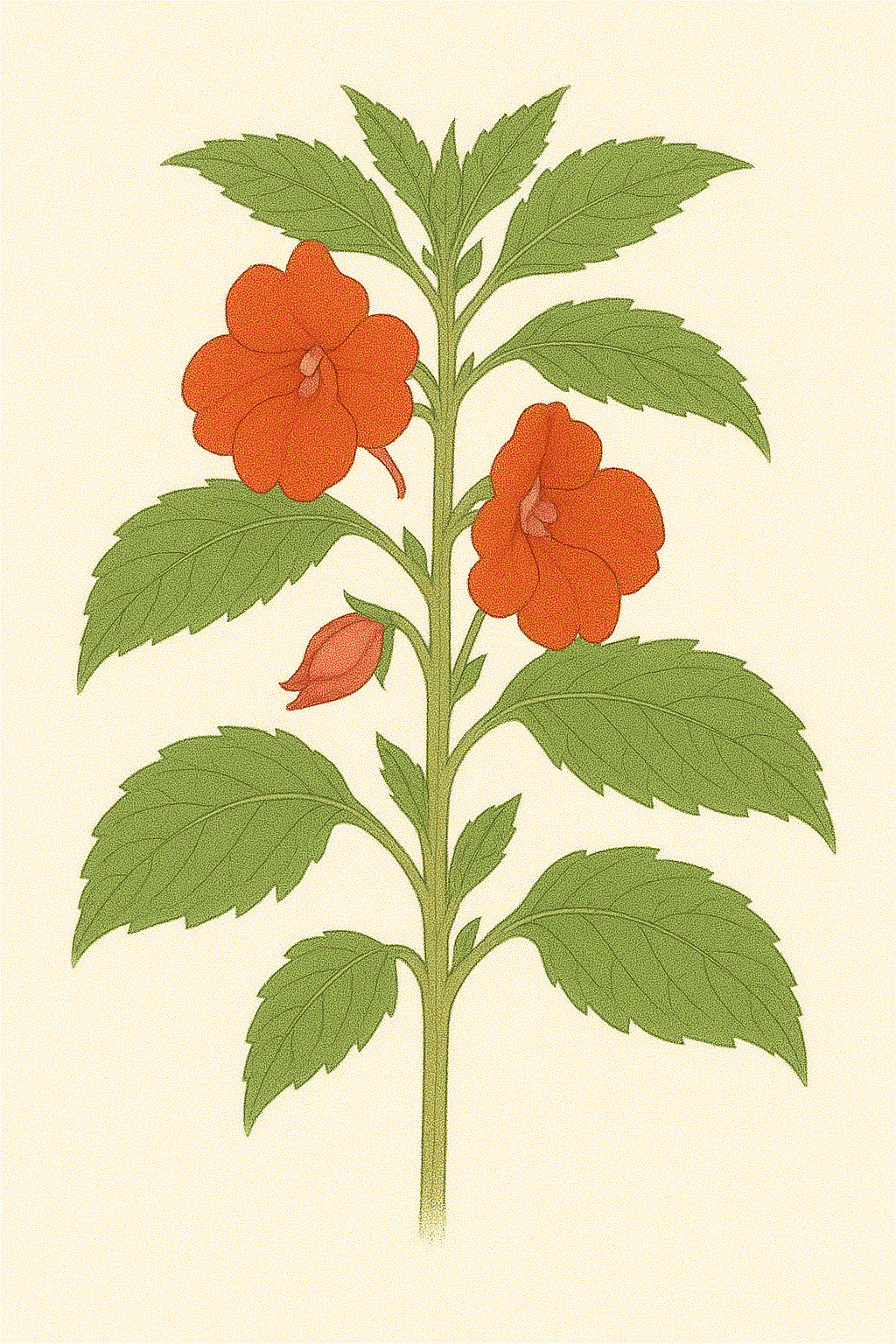 ホウセンカ（鳳仙花／Impatiens balsamina）
