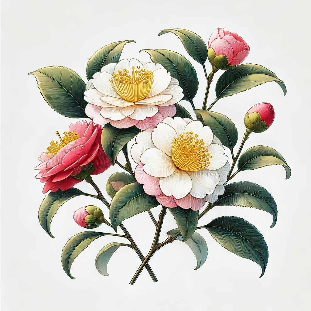 山茶花（サザンカ／Camellia sasanqua）