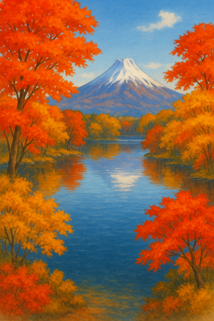 駒ヶ岳を映す“大沼公園”晩秋の水鏡