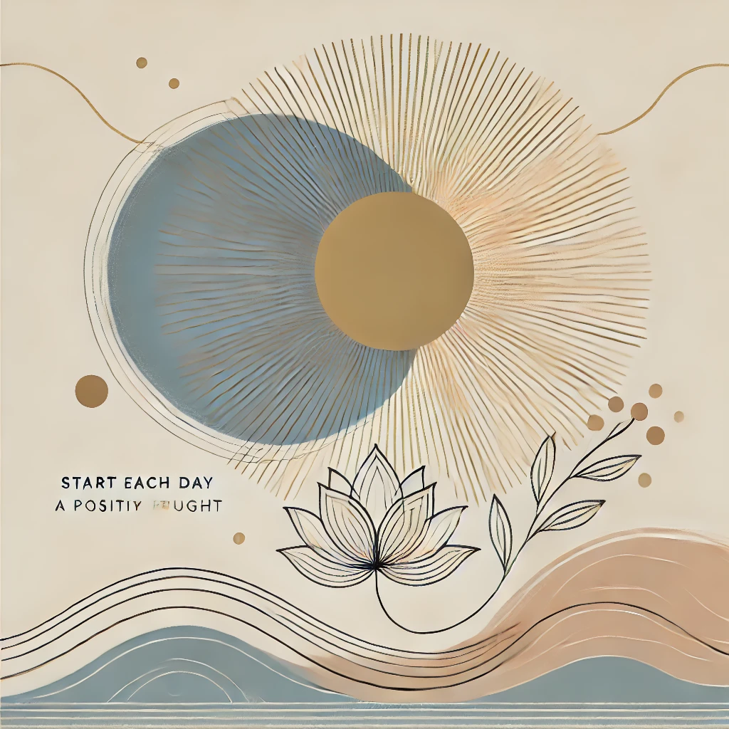 前向きな一言で一日を始めよう」というテーマ