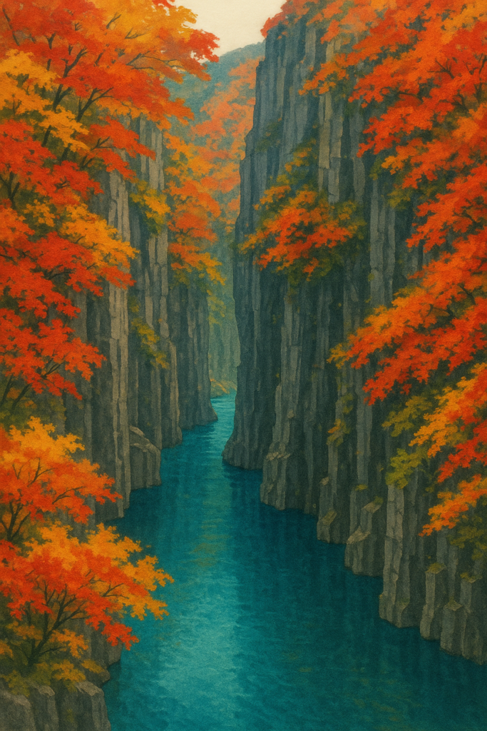 紅葉が織りなす“高千穂峡”の神秘