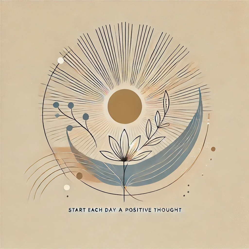 前向きな一言で一日を始めよう」というテーマ