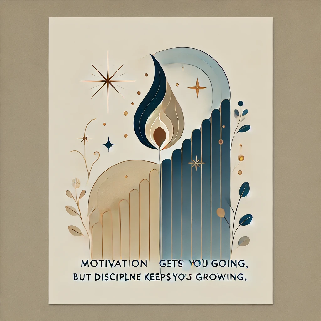 モチベーションは始まりを、規律は成長を
