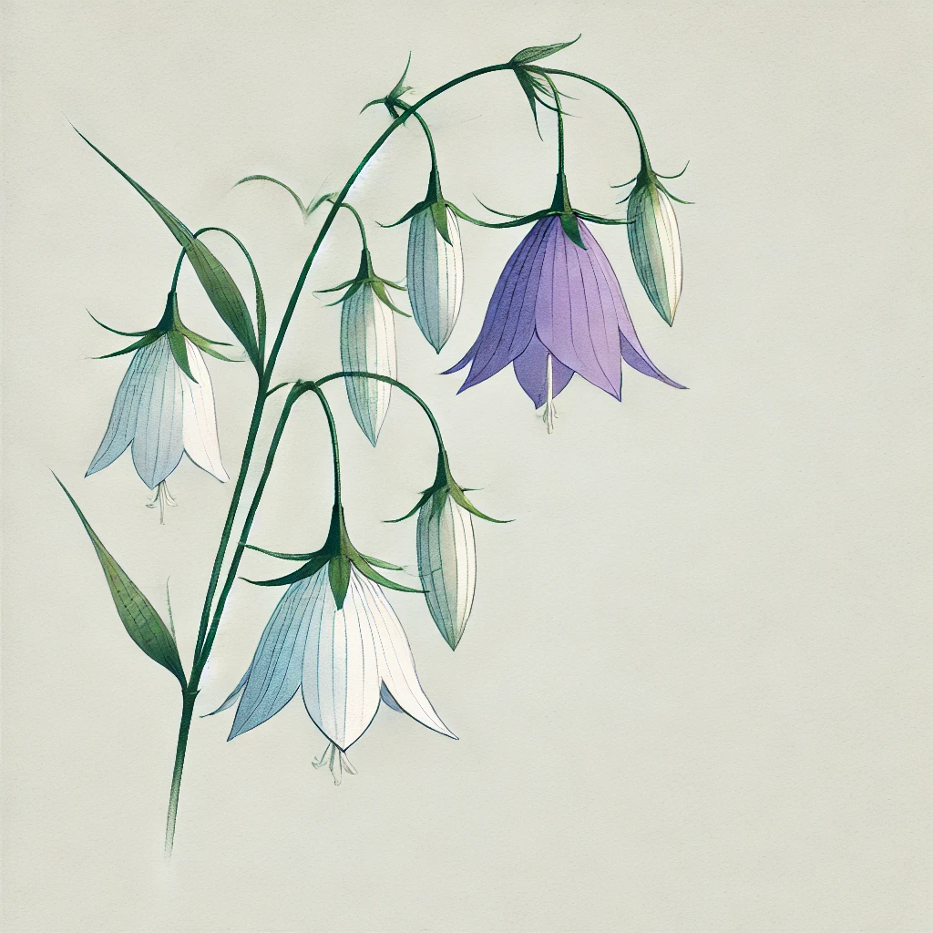 ホタルブクロ（蛍袋／Campanula punctata）
