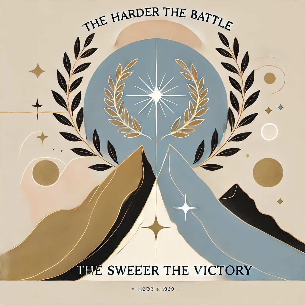 戦いが厳しいほど、勝利は甘美になる