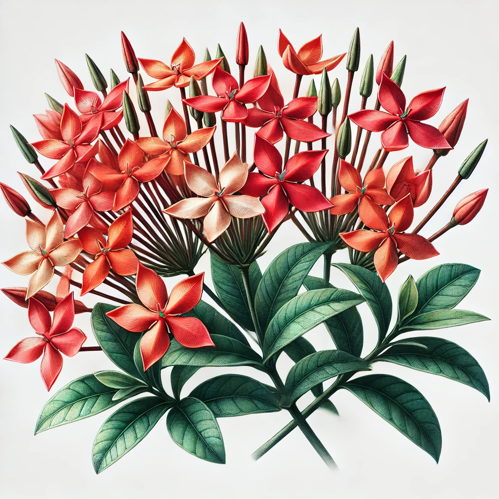 サンタンカ（山丹花／Ixora chinensis）