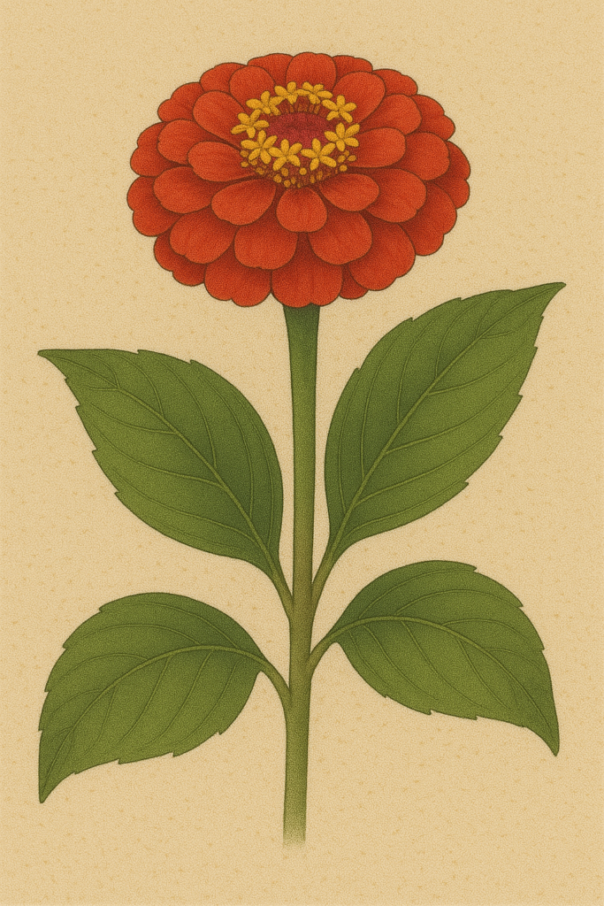 百日草（ヒャクニチソウ／Zinnia elegans）