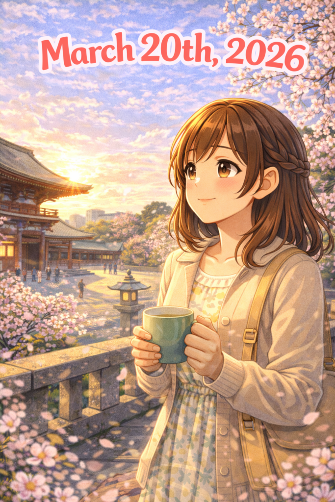 🌸📖 2026年3月20日（金）のご挨拶 📖🌸