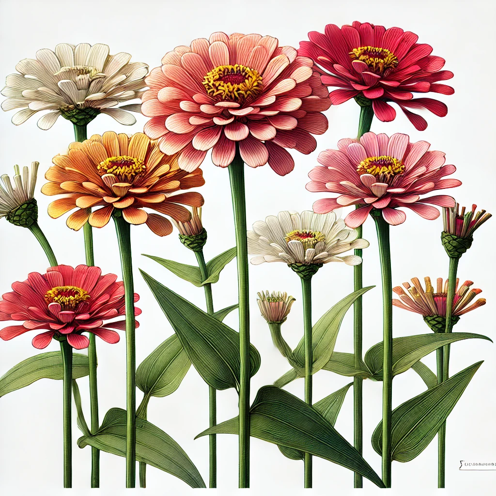 百日草(ヒャクニチソウ/Zinnia elegans)