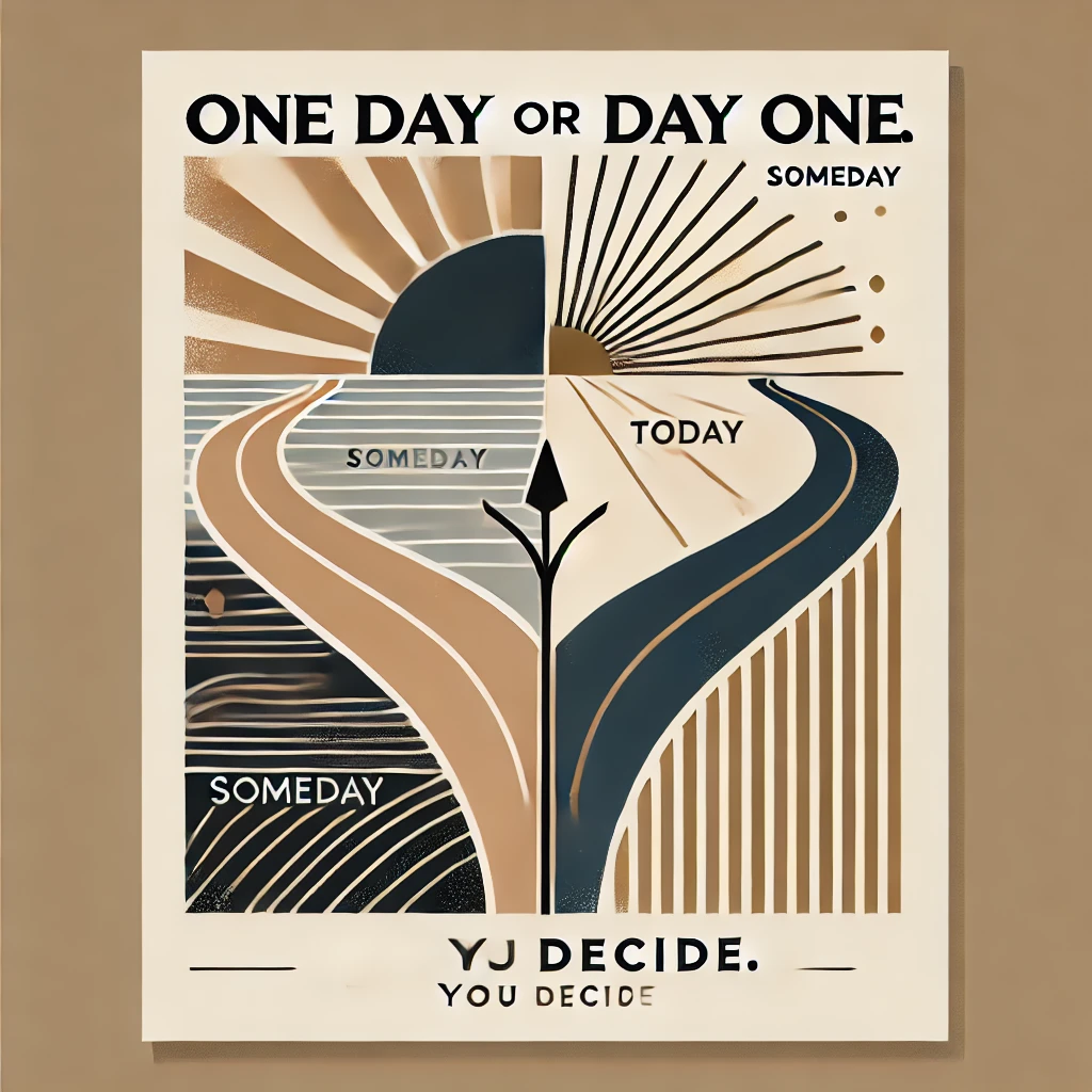 いつかやるか、それとも今日を始まりにするか