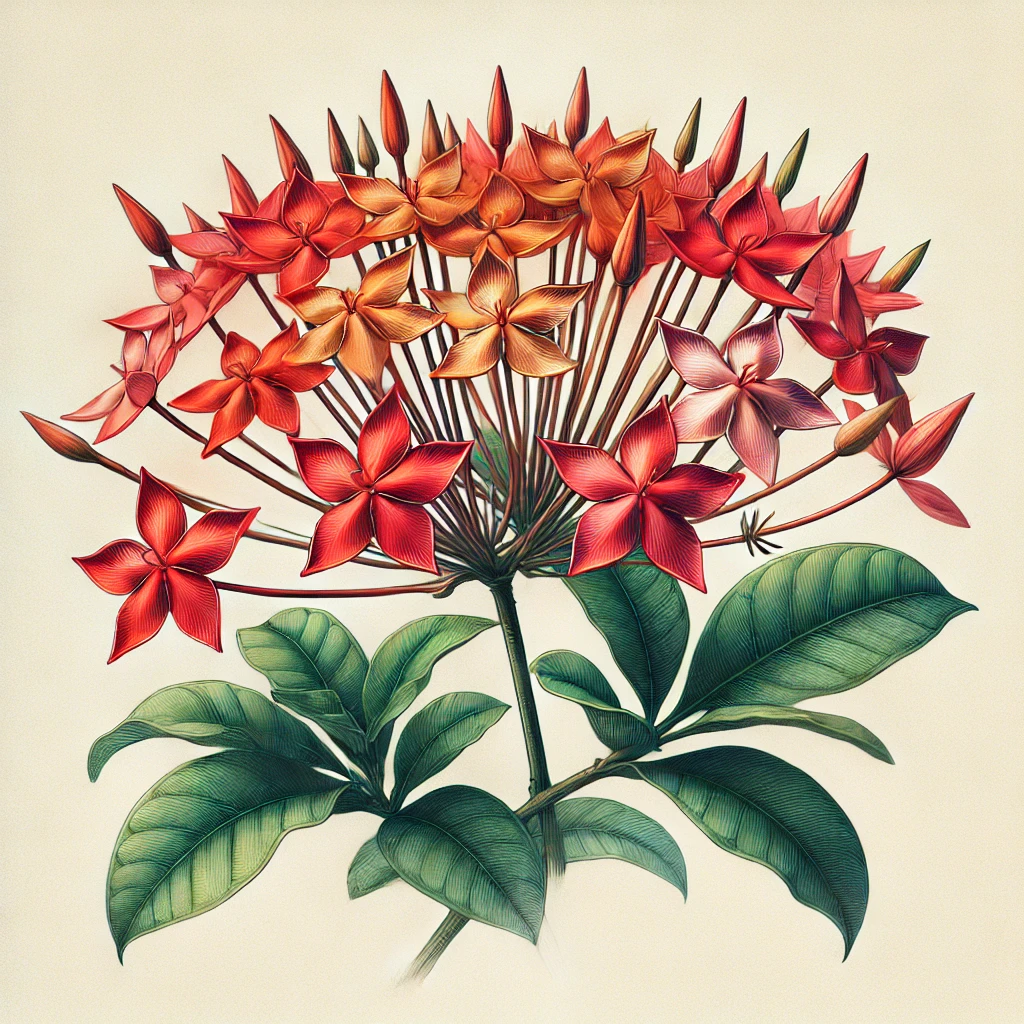 サンタンカ(山丹花/Ixora chinensis)