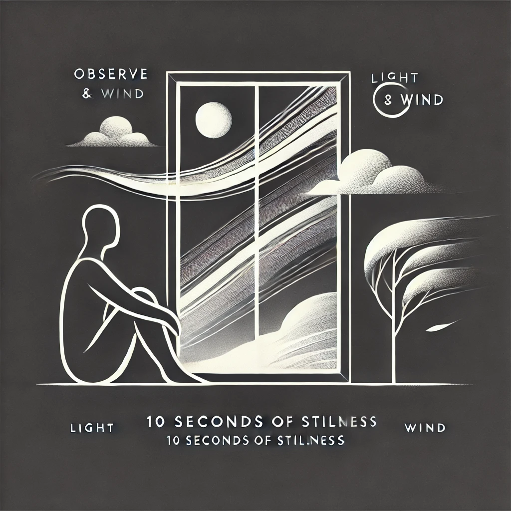 窓から見える景色を、あえて10秒じっと見てみよう