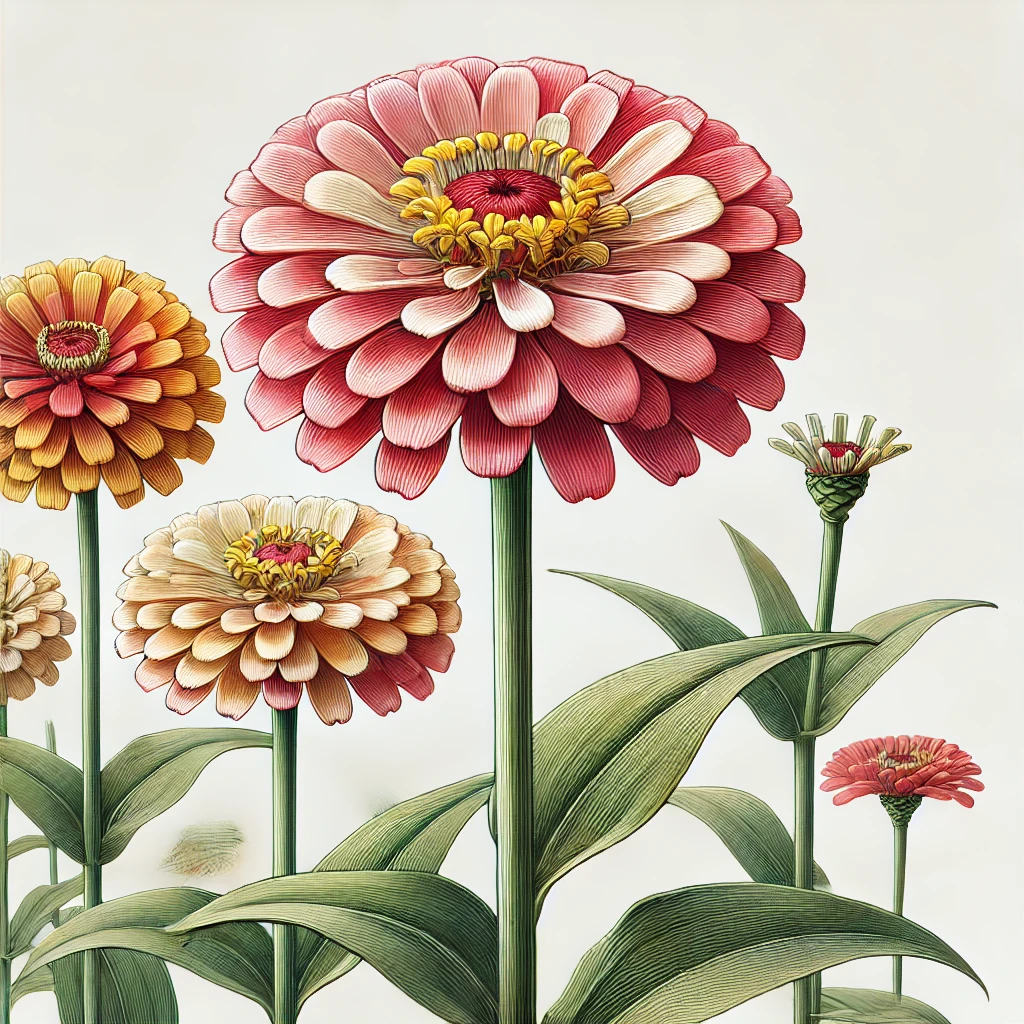 百日草（ヒャクニチソウ／Zinnia elegans）