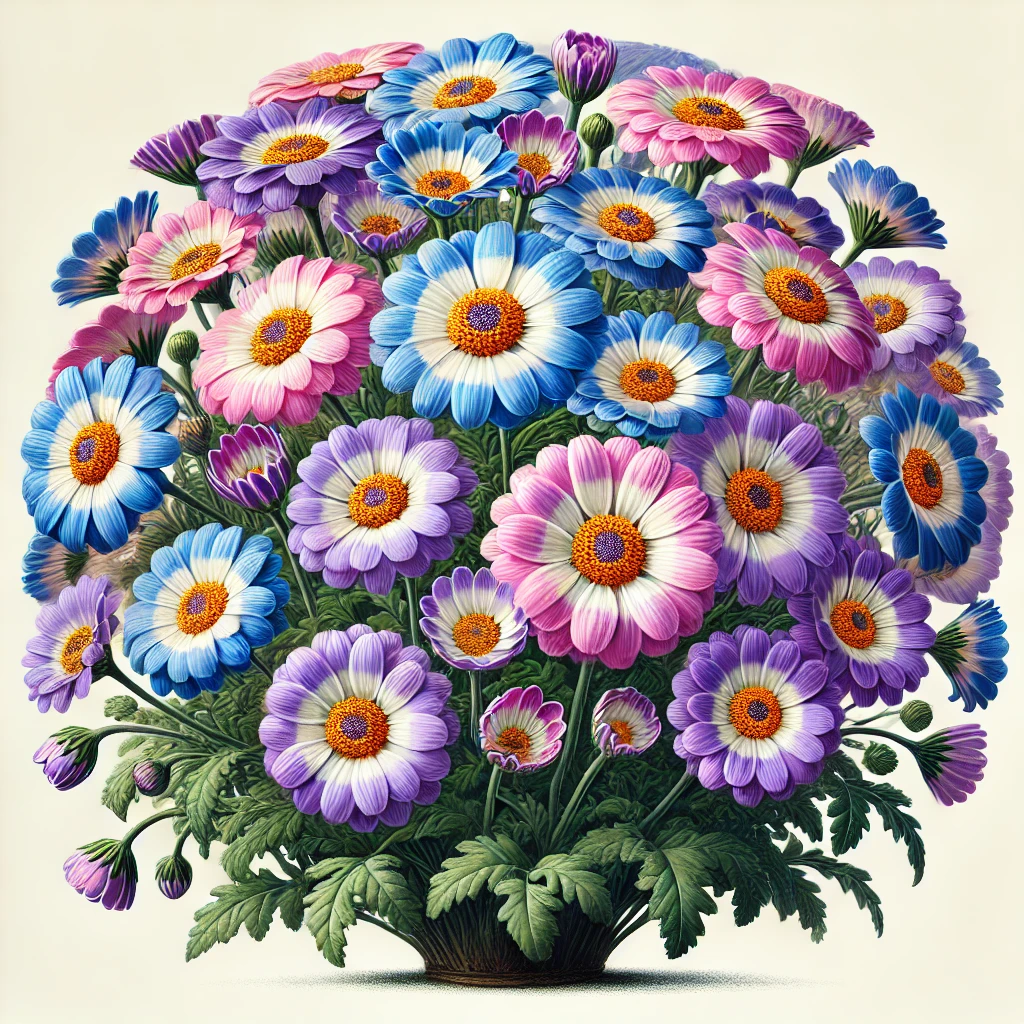 サイネリア（Cineraria／Pericallis × hybrida）