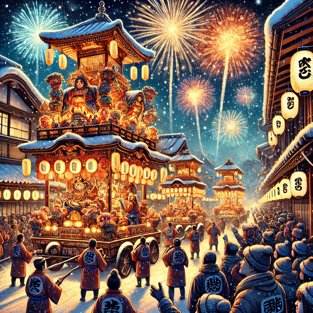 秩父市――夜祭の熱気