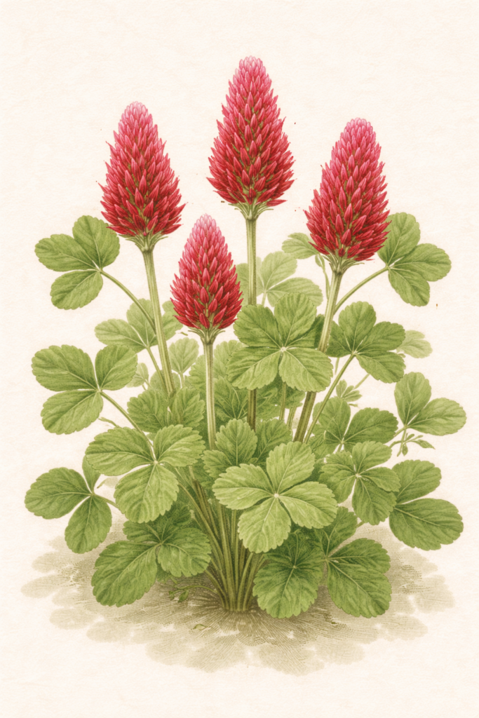 ストロベリーキャンドル（Trifolium incarnatum）