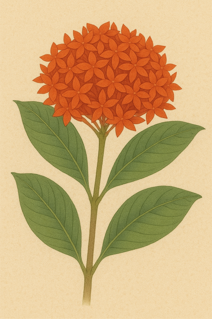 サンタンカ(山丹花/Ixora chinensis)