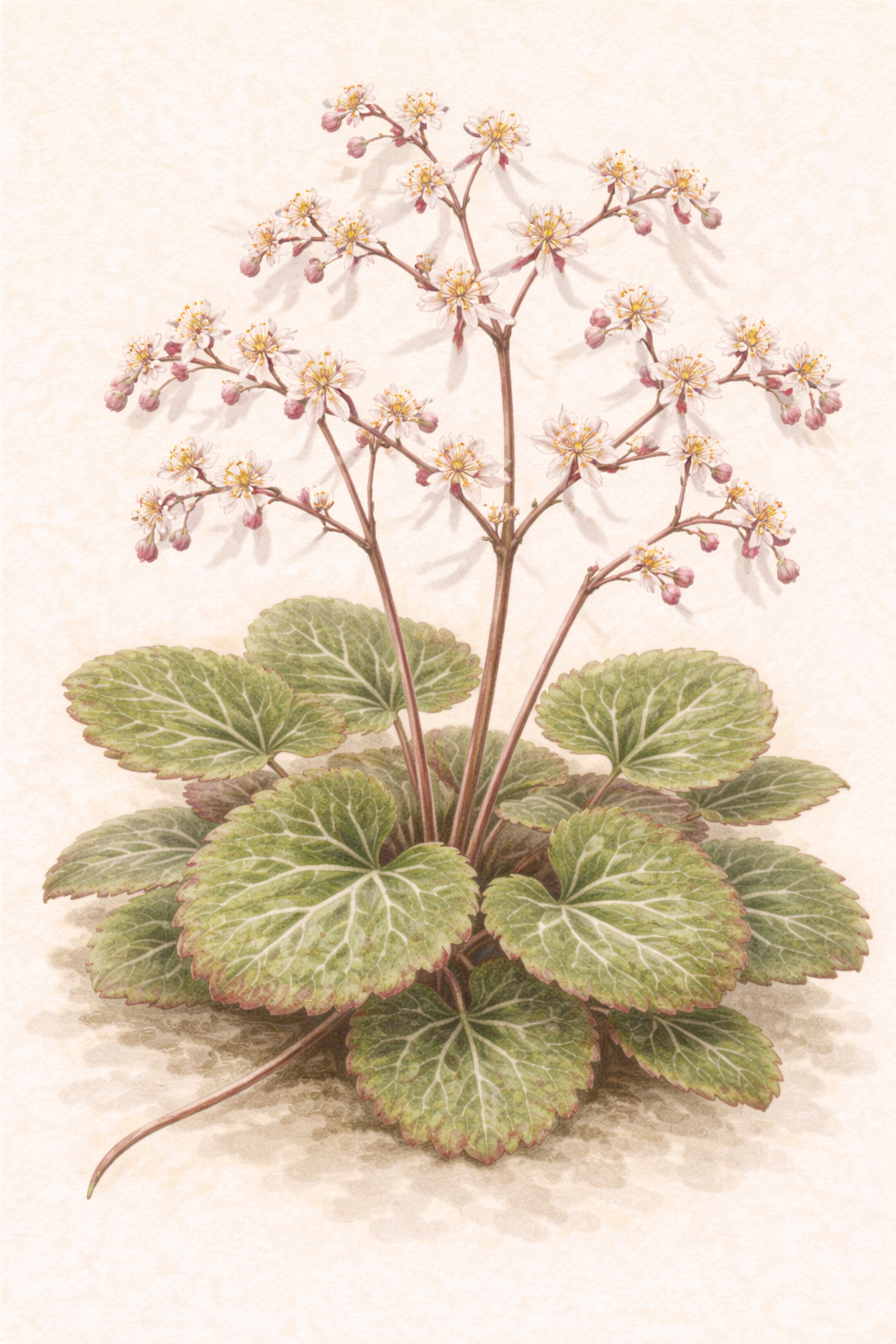 雪の下（ユキノシタ／Saxifraga stolonifera）