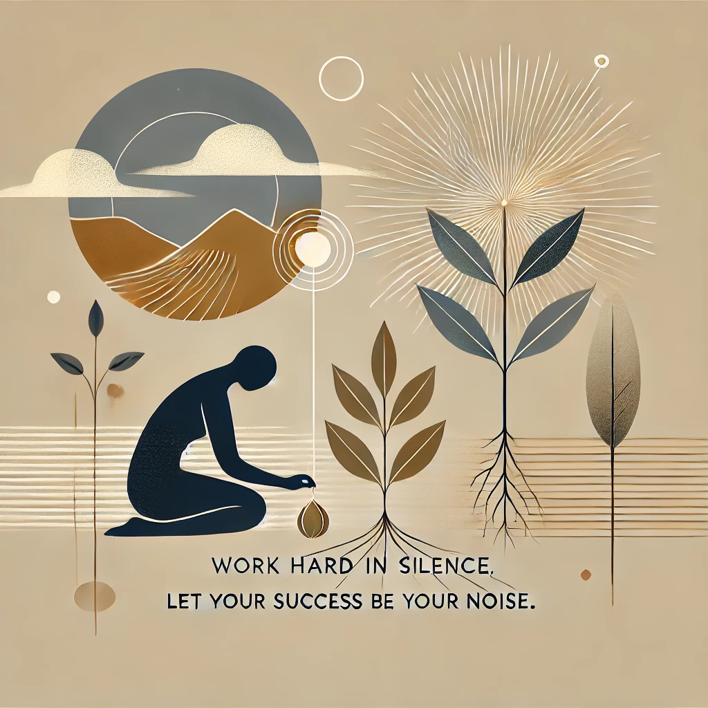 静かに努力し、成功を響かせよ