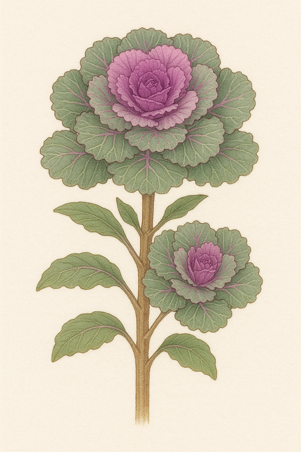 葉牡丹(ハボタン/Brassica oleracea var. acephala f. tricolor)