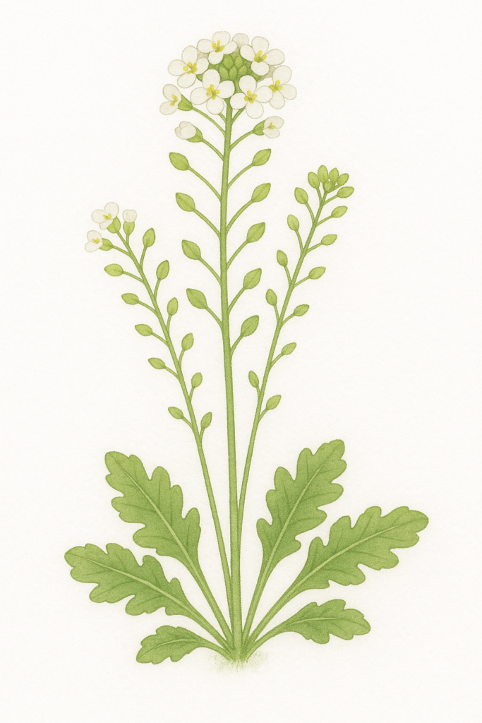 ナズナ（Capsella bursa-pastoris／ぺんぺん草）