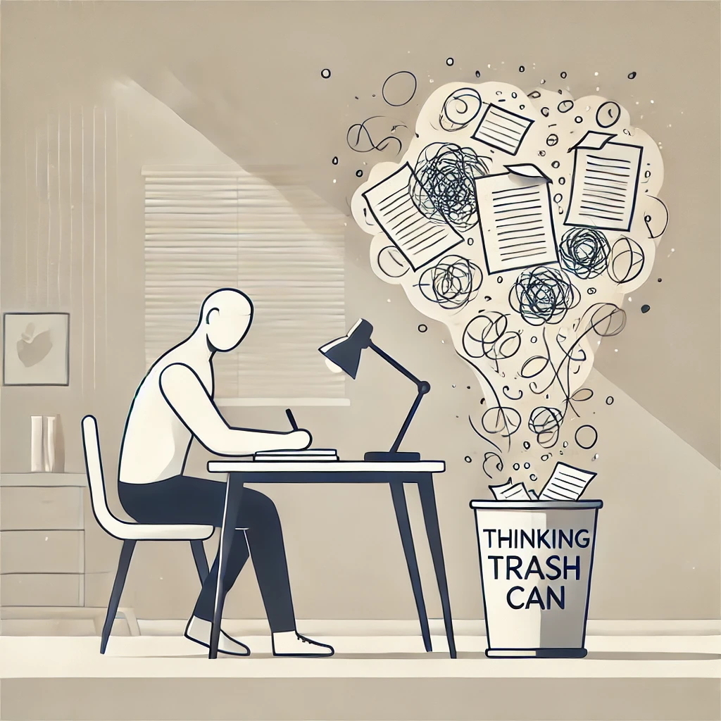 思考の渋滞を一掃!「思考のゴミ箱」メモ術で脳をクリアに🌪️🧠✨
