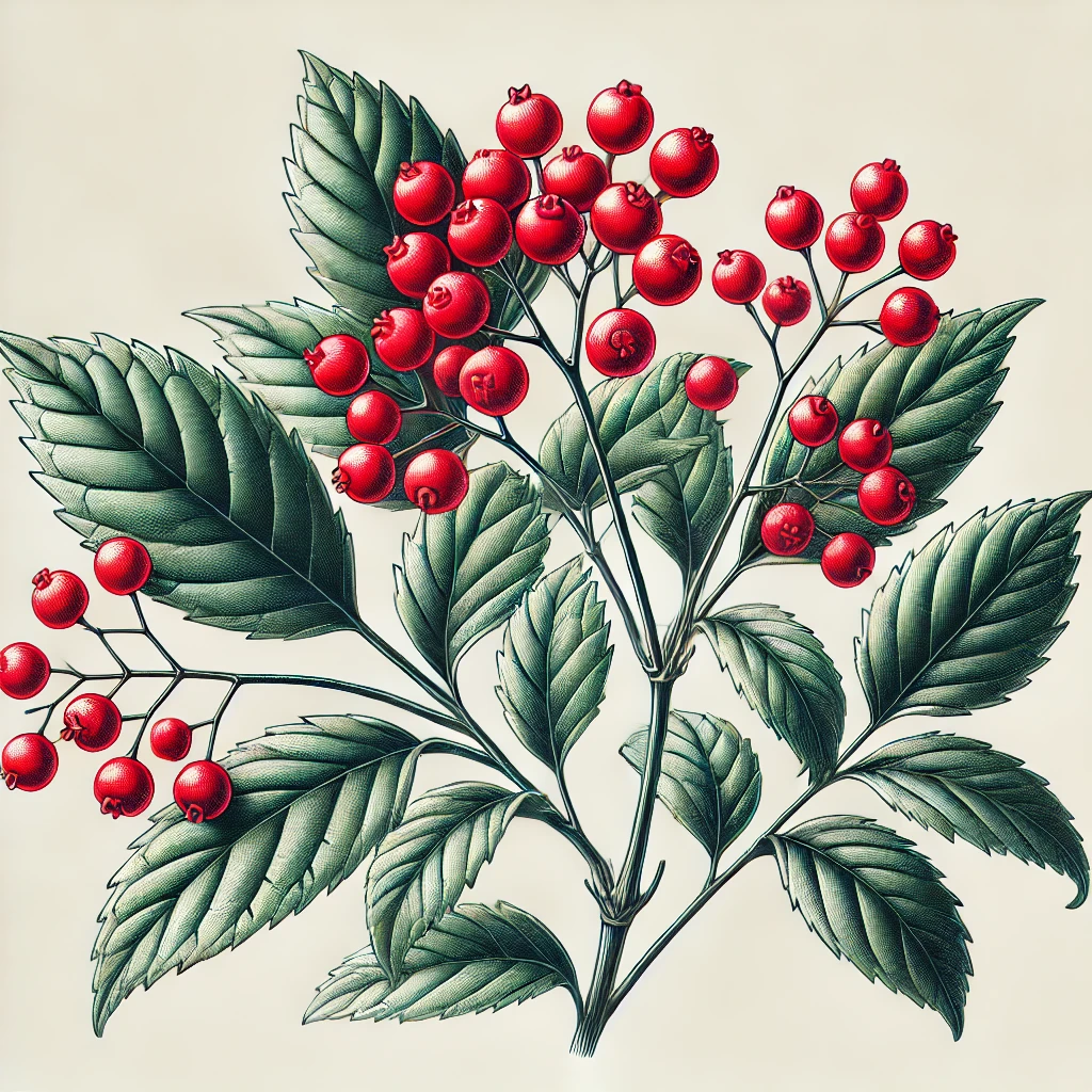 千両（センリョウ／Sarcandra glabra）