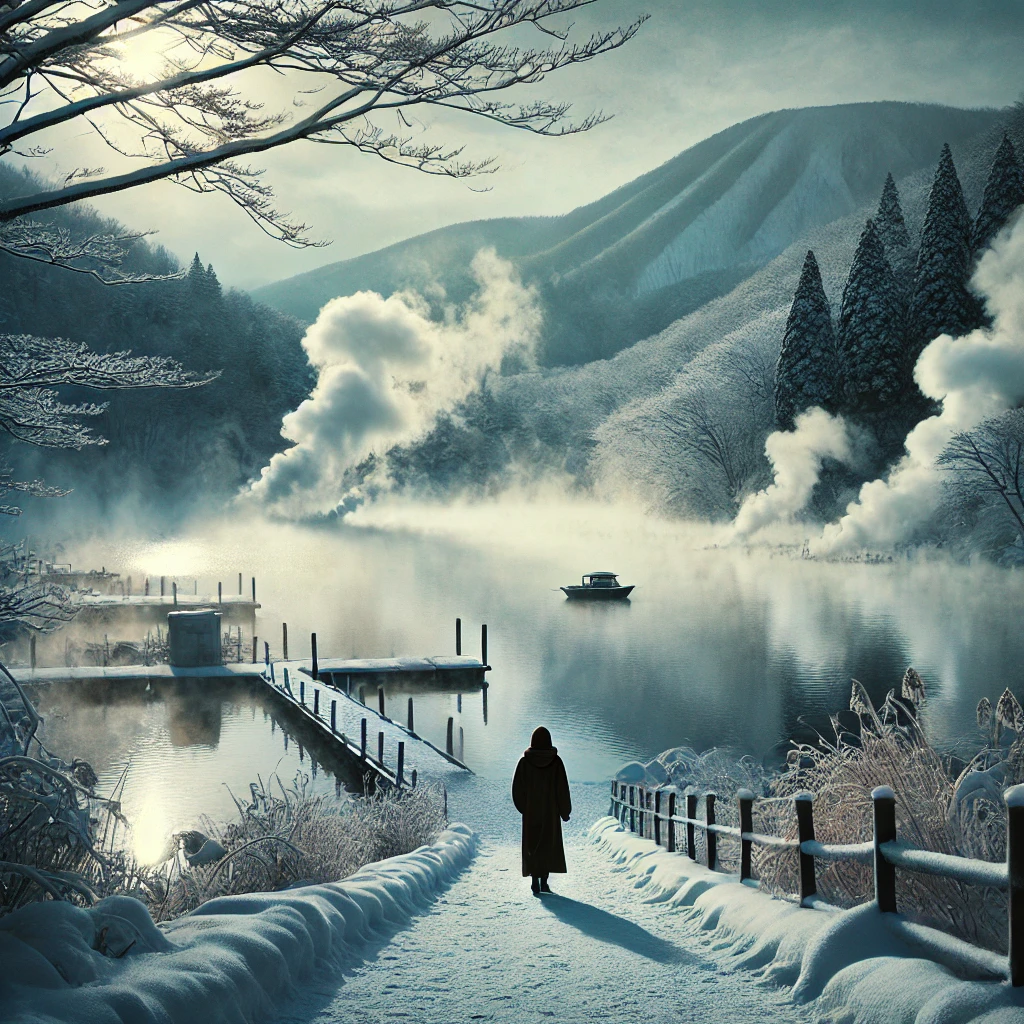 神奈川県・箱根――湯けむりにけぶる、冬の絶景