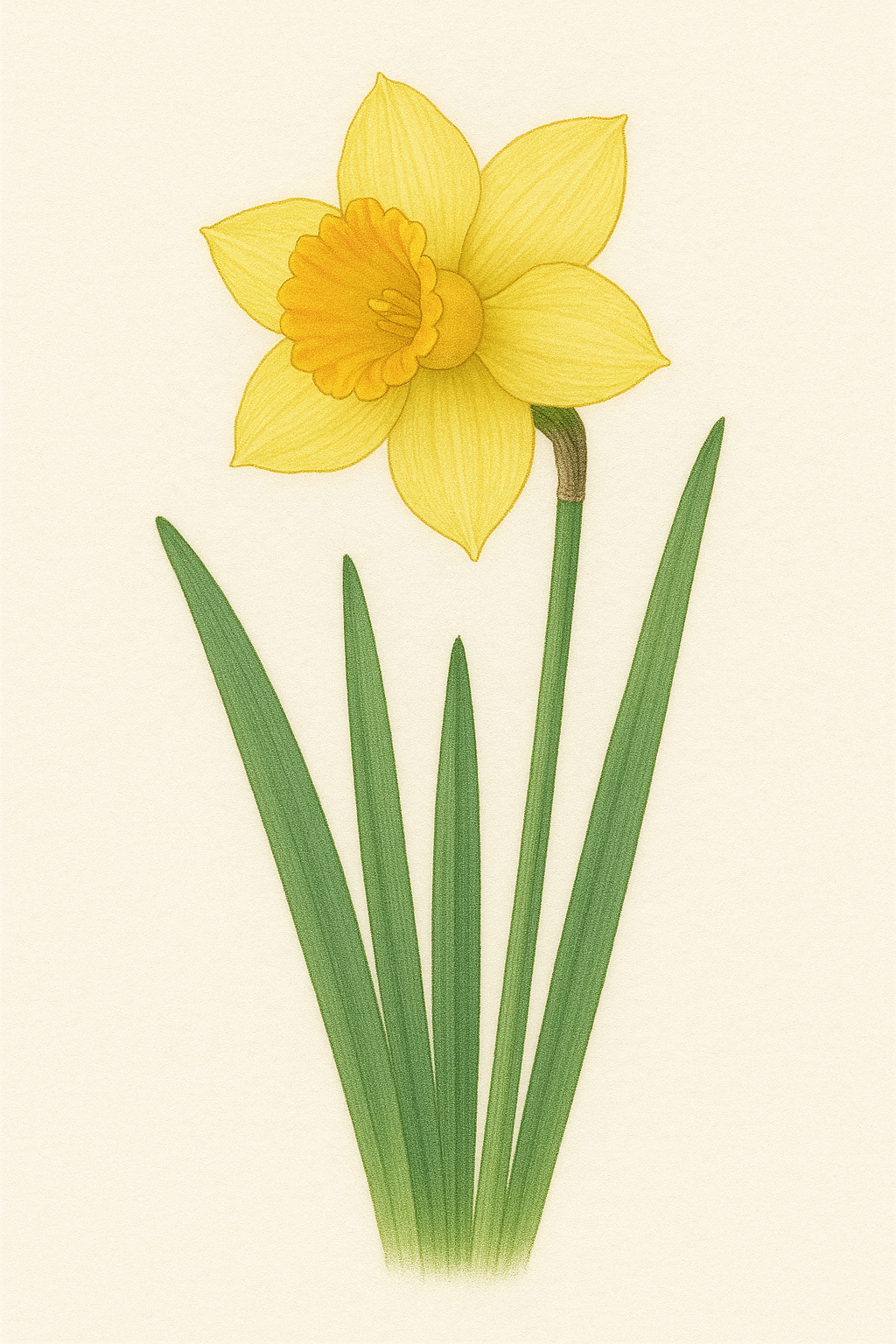 ラッパスイセン（Daffodil／Narcissus pseudonarcissus）