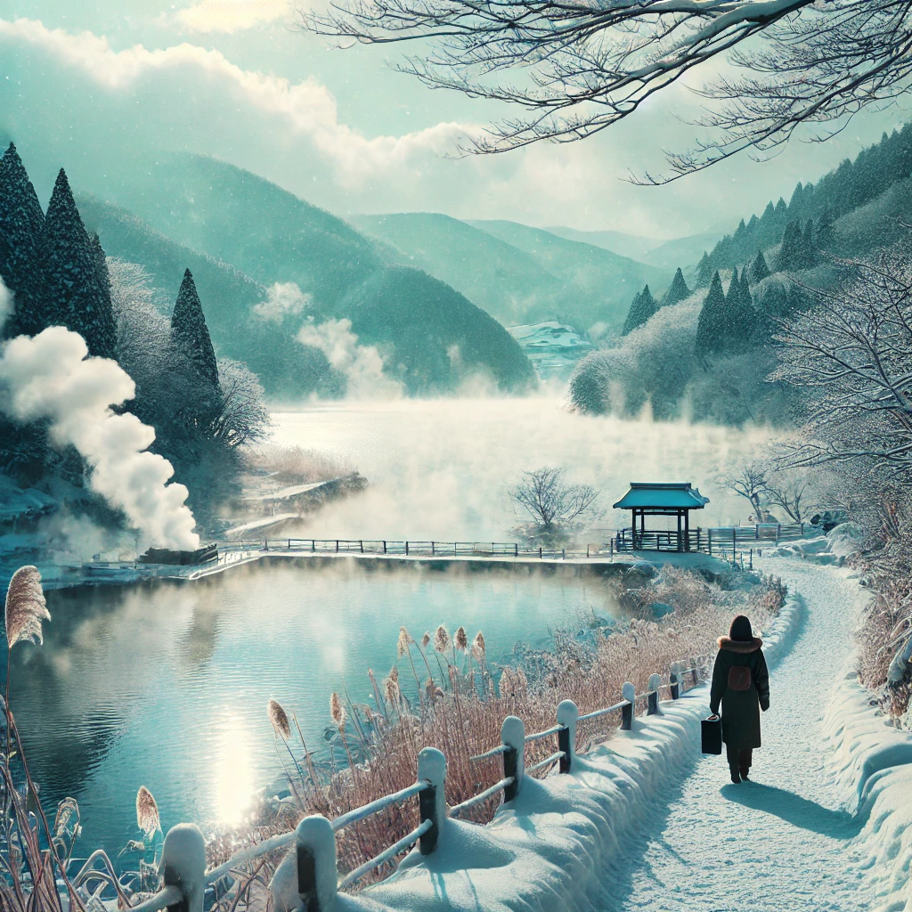 神奈川県・箱根――湯けむりにけぶる、冬の絶景