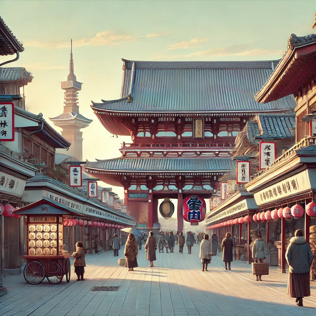 東京都・浅草寺――下町に賑わう、冬の風物詩