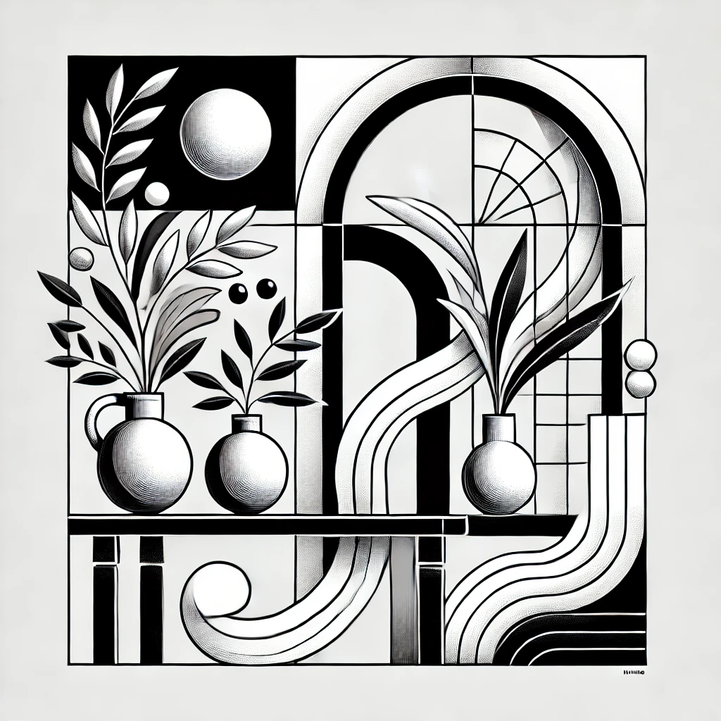 身の回りにある“まっすぐなもの”と“曲線的なもの”を見比べてみよう