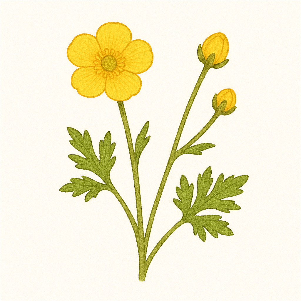 金鳳花（キンポウゲ／Ranunculus japonicus）