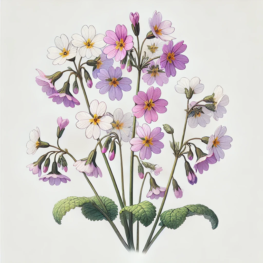 桜草（サクラソウ／Primula sieboldii）