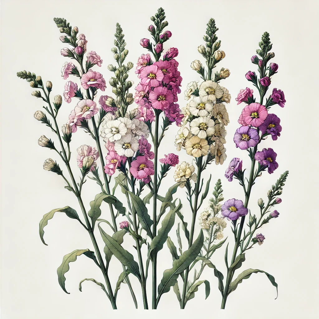 ストック（Matthiola incana）