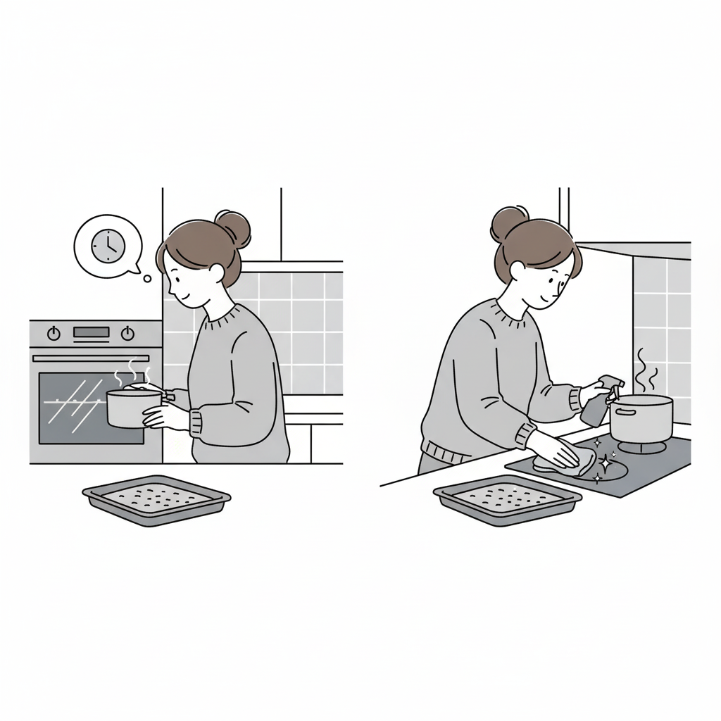 油汚れを溜めないキッチンの魔法