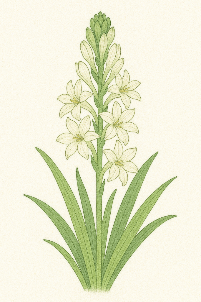 チューベローズ（Polianthes tuberosa）