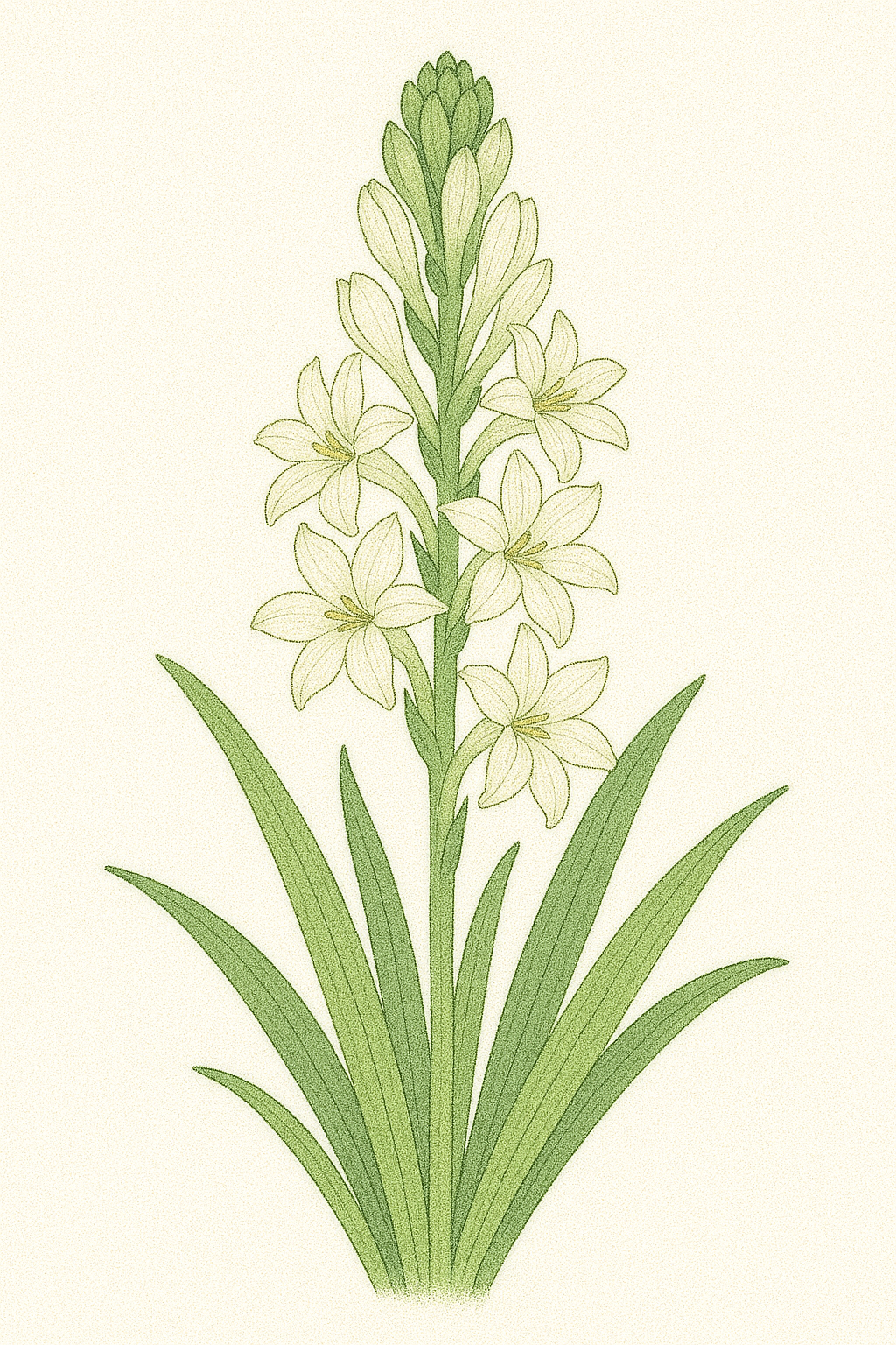 チューベローズ（Polianthes tuberosa）